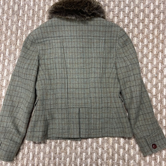 Ralph Lauren Tweed Lined French Blazer Shorts Wool Blend Girl Sz 8 Made In Italy - Picture 10 of 12